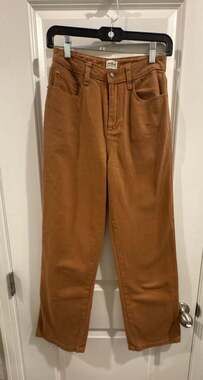 Rhythm Pants Size 2 Rust Brown Cotton Trousers